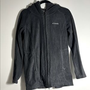 Columbia Charcoal Hooded Fleece Jacket
